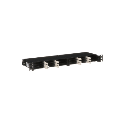 PANDUIT - Panel de Distribución de Fibra Óptica, Acepta 18 Cassettes HD Flex en 4 Espacios, Hasta 144 Fibras, 1 UR