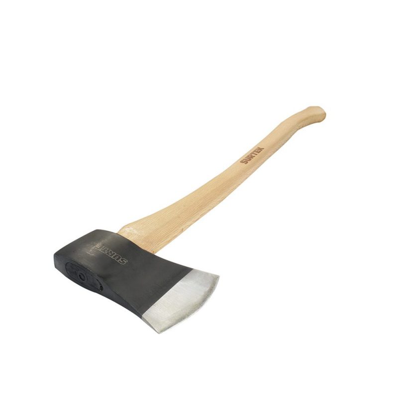 Surtek - Hacha tipo Michigan de cabeza forjada en acero con mango de madera 36", 3-1/2 Lb