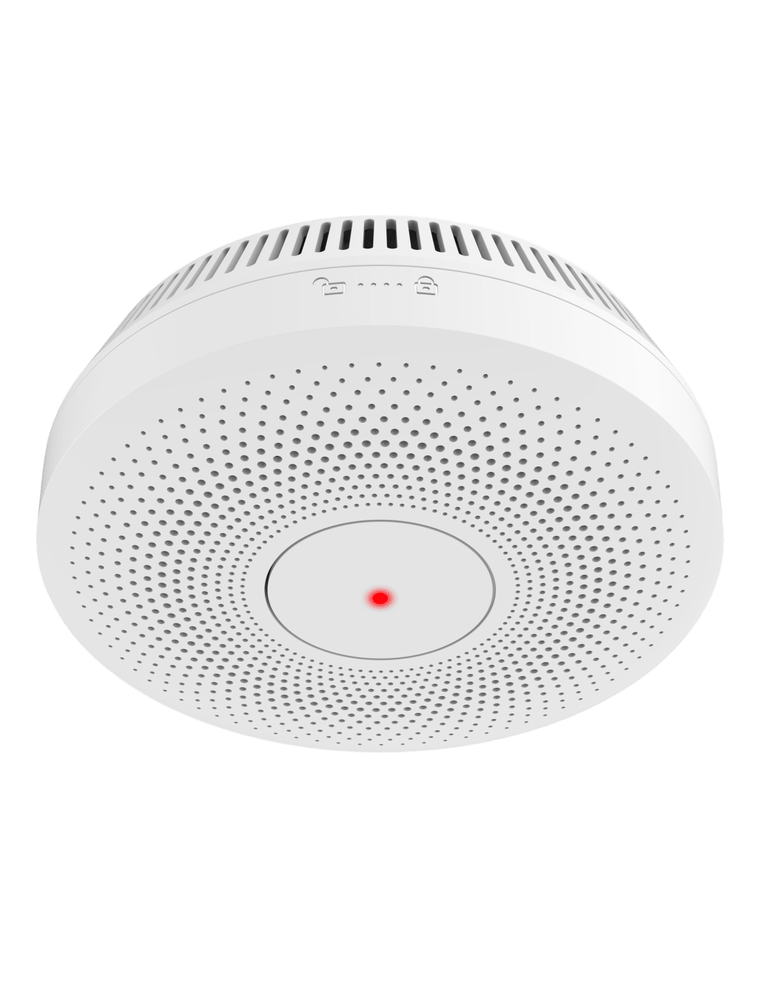 HIKVISION - Detector de Humo Interlink con Funcion Hub / Doble Tecnología de Sensor de Luz / Alarma Auditiva 85dB / Batería de Litio 10 Años / Autoverificación / Compatible con Hik-Connect / Interconectable 30 Dispositivos
