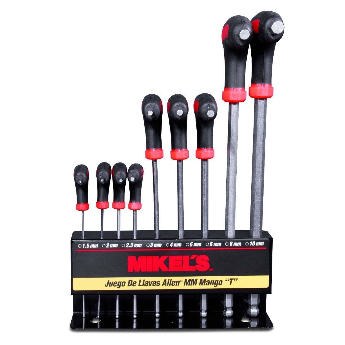 Juego de llaves allen® milimétricas, mango "T"