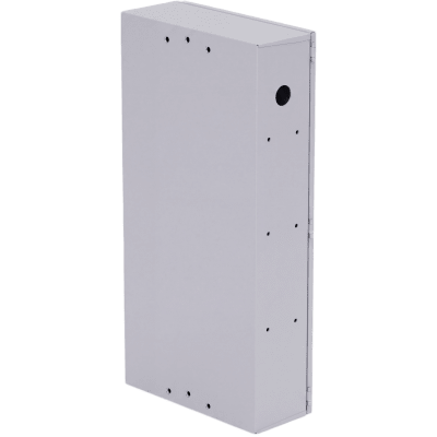 EPCOM INDUSTRIAL - Gabinete para instalación de 4 Baterías , Fabricado en Lámina Galvanizada, Accesorios para poste (No incluidos)