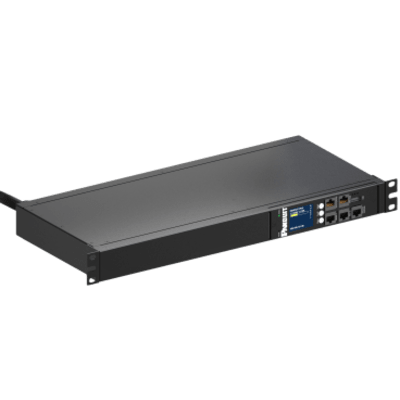 PANDUIT - PDU ES2P Monitoreable (MI) para Distribución de Energía, Enchufe de Entrada NEMA L6-20P, Con 12 Salidas C13, Horizontal 19in, 120 Vca, 20 Amp, 1 UR