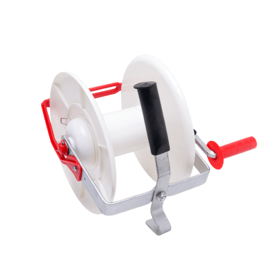 SFIRE - Carrete para Cerco Eléctrico / 260 x 360 mm (10.2 x 14.2 in) / Material PP y Metal / 1.7 kg / 3 Colores / Resistencia Mecánica Superior