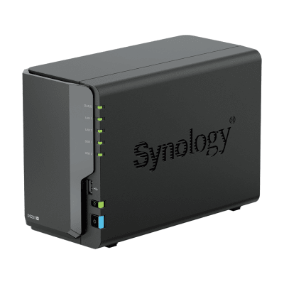 SYNOLOGY - NAS DiskStation DS225+ | 2 Bahías | Intel Celeron J4125 | 2 GB DDR4 | Hasta 40 TB | Puertos 1GbE y 2.5GbE | USB 3.2 Gen 1 | Compatible con RAID | Synology DSM.