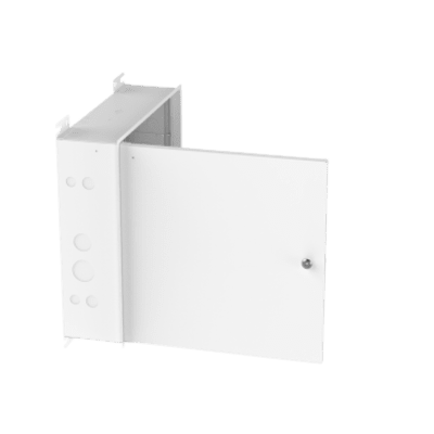 PANDUIT - Gabinete Multi-propósito para Cielo Raso, Puerta con Bisagras y Cerradura, Fabricado en Acero, Color Blanco