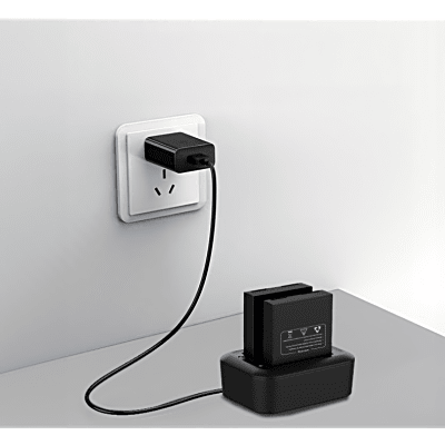 EPCOM - Base de Carga Dual para Baterías de Bodycam| Compatible con XMRX5V2| Diseño Compacto | Carga Rápida Dual |  Indicadores de Estado| Material ABS | No incluye Bateria.
