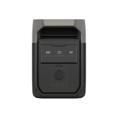 ECOFLOW - Estación de Energía Portátil Delta 3 1024Wh Litio LFP / 6 AC 1800 W (Max. 2200W) / 2 USB-C 100W / Capacidad para Aumentar Respaldo / Cargador de Coche 10A a 12.6V / Conectividad WiFi y Bluetooth (App) / Carga Solar 500W Max.