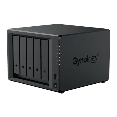 SYNOLOGY - NAS DiskStation DS1525+ | 5 Bahías | Expansión hasta 15 Bahías | 2 Puertos 2.5GbE | Soporte 10GbE | Almacenamiento en Caché SSD | Hasta 300 TB de Capacidad | Compatible con Virtualización y Vigilancia.