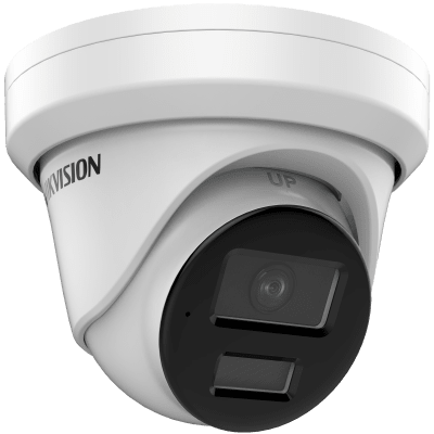 HIKVISION - Turret IP 4 Megapixel / Lente 4 mm / Dual Light (40 mts IR + 40 mts Luz Blanca / DARKFIGHTER S / Microfono Integrado /  Exterior IP67 / WDR 130 dB /  4 Analíticos: AcuSense, Deteccion Facial, Conteo de Personas por Cruce y Zona