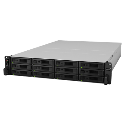 SYNOLOGY - Servidor de Almacenamiento Synology RackStation RS3621RPxs | 12 Bahías | Procesador Intel Xeon D-1531 de 6 Núcleos | 8 GB DDR4 ECC | Expandible a 36 Bahías | Energía Redundante | Compatible con Virtualización y RAID.
