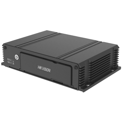 HIKVISION - Kit DVR Móvil / 2 Cámaras Interior + 2 Cámaras Exterior / (1080p) / 4 Canales TURBOHD / Tecnología IA Integrada / Soporta 4G / GPS / Sensor G / Soporta 2 Memorias SD (512 GB total)