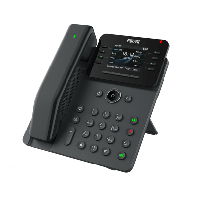FANVIL - Telefono IP Handset Inalámbrico, 12 Líneas SIP, Conferencia 6 Vias, Puertos Gigabit, PoE, Pantalla 2.8