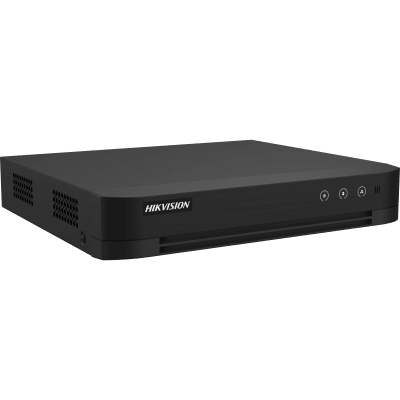 HIKVISION - DVR 16 Canales TURBOHD + 8 Canales IP / 5 Megapixel Lite - 3K Lite / Audio de Dos Vías por Coaxitron / ACUSENSE (Evita falsas alarmas) / 1 Bahía de Disco Duro / Salida de Video en Full HD