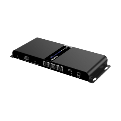 EPCOM TITANIUM - Kit Divisor y Extensor HDMI (Extender Splitter) | Divide 1 Fuente HDMI a 4 Pantallas | Extiende la señal HDMI hasta 120 m | Resolución 4Kx2K @ 60 Hz | Cat 6/6a | Uso 24/7 | Longitud del cable autoajustable