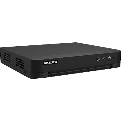 HIKVISION - DVR 4 Canales TURBOHD + 2 Canales IP / 5 Megapixel Lite - 3K Lite / Audio Bidireccional / GUANLAN / Reconocimiento Facial / ACUSEARCH / 1 Bahia de Disco Duro / Salida de Video en 4K / H.265+