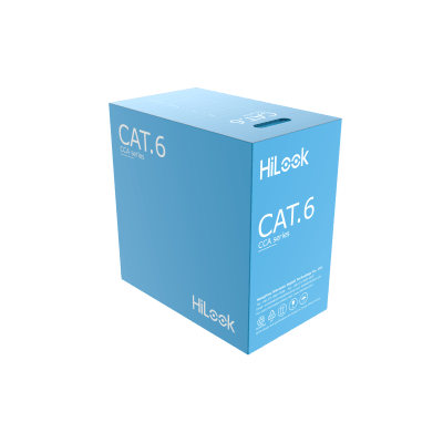 HILOOK BY HIKVISION - Cable de Red U/UTP Cat6 23AWG / Cumple ANSI-TIA-568.2-D / RoHS 2.0 / CPR Fca / Longitud 305 Metros (1000 Pies) / PVC Blanco / Resistencia a la Tracción y Compresión / Operación -20°C a 70°C