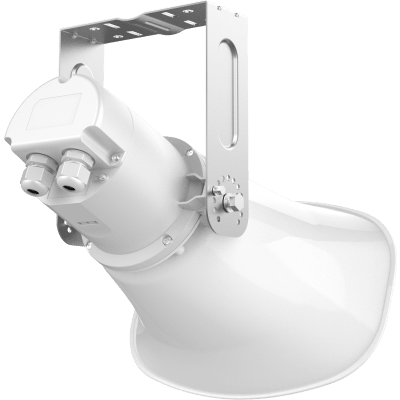 GRANDSTREAM - Altavoz Bocina SIP/Multicast Bidireccional / 50W Alta Potencia / IP66 Exterior / 3 Micrófonos con IA / PoE++ / 126 dBA Máximo