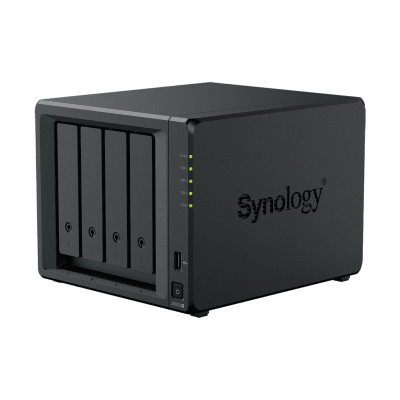SYNOLOGY - NAS DiskStation DS925+ | 4 Bahías | Expandible a 9 Bahías | 2 Puertos 2.5GbE | 2 Ranuras M.2 NVMe | AMD Ryzen V1500B | 4 GB DDR4 ECC | Hasta 565 MB/s Escritura Secuencial | Compatible con RAID | Synology DSM.