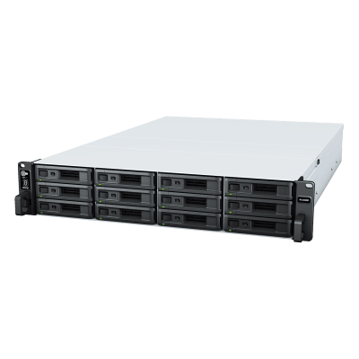 SYNOLOGY - Unidad de Expansión RX1223RP | 12 Bahías HDD/SSD SATA 3.5" o 2.5" | Fuente de Alimentación Redundante | Compatible con Synology DSM | Plug-and-Play.