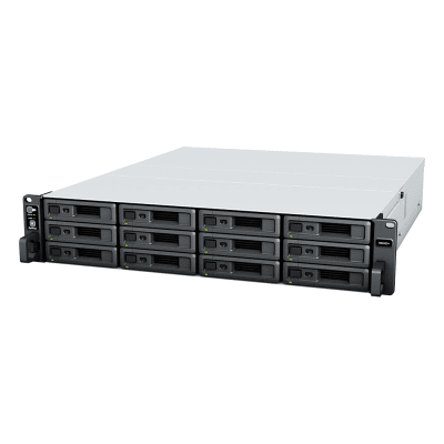 SYNOLOGY - Servidor NAS Rack / 12 Bahías / 2U / Hasta 216 TB (expansible a 432 TB) / Rendimiento 3,500/1,700 MB/s / 10GbE / Fuentes Redundantes / Alta Disponibilidad