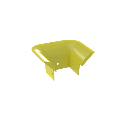 PANDUIT - Accesorio de Control de Radio de Curvatura, Para Bajadas de Cable con Canaletas FiberRunner 4x4, Color Amarillo
