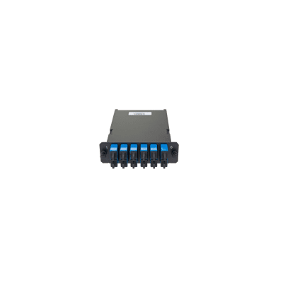 PANDUIT - Placa Acopladora de Fibra Óptica FAP, Con 12 Pigtails y 6 Conectores SC Duplex (12 Fibras), Para Fibra Monomodo OS1/OS2, Color Azul
