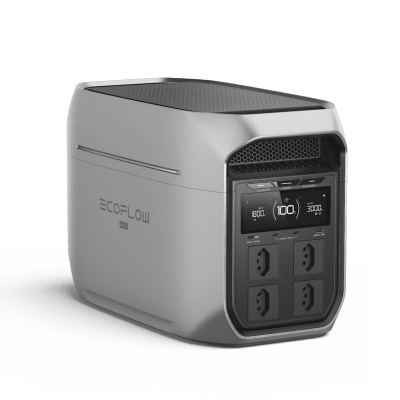 ECOFLOW - Estación de Energía Portátil EcoFlow DELTA 3 MAX PLUS, 2048Wh, Batería LiFePO4, Salida 3000W (Surge 3800W)