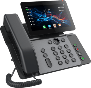 FANVIL - Teléfono IP Empresarial V66 Prime, Pantalla Táctil Color 7 Pulgadas, Audio HD Opus, Video 1080p, Wi-Fi 6, Bluetooth 5.4, 20 Líneas SIP, 6-Way Conference, PoE, Material Antibacterial