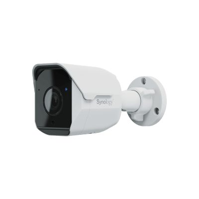 SYNOLOGY - Cámara de Vigilancia BC500 | 5 Megapíxeles (2880x1620) | Lente 2.8 mm (110° H) | Visión Nocturna 30 mts | IP67 | IA para Detección de Personas y Vehículos | Compatible con Surveillance Station | Almacenamiento en mic