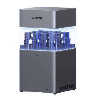 UGREEN - NAS UGREEN NASync DH4300PLUS  / 4 Bahías SATA / Procesador RK3588C 8 GB RAM / 2.5GbE Puerto / HDMI 4K / USB 3.2 Type-C / RAID 0/1/5/6/10 / Acceso Remoto UGREENlink