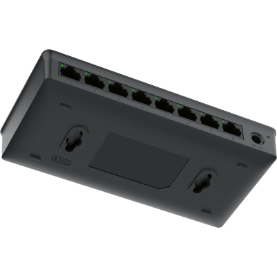 GRANDSTREAM - Switch de Red Administrable Capa 2 Lite / 8 Puertos Gigabit Ethernet / VLAN / QoS / Snooping IGMP / Montaje en Pared y Escritorio / Compatible con GDMS