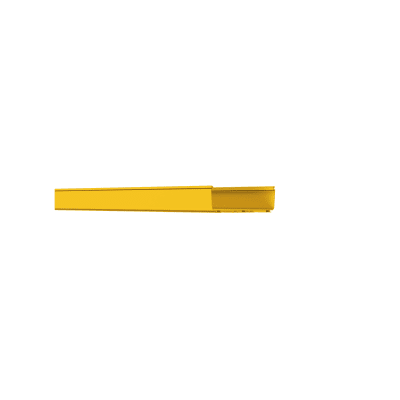 PANDUIT - Canaleta FiberRunner™ 12X4, de PVC Rígido, Color Amarillo, 3 m. de Largo