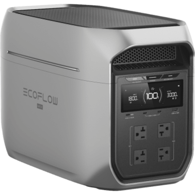ECOFLOW - Estación de Energía Portátil / 2048 Wh (expandible a 10 kWh) / Salida AC 3000W (Pico 6000W) / Carga 0-80% en 64 min / UPS 10 ms / LiFePO4