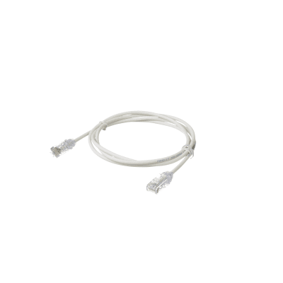 PANDUIT - Cable de Parcheo TX6, UTP Cat6, Diámetro Reducido (28AWG), Color Blanco Mate, 4.57 Metros (15 Pies)