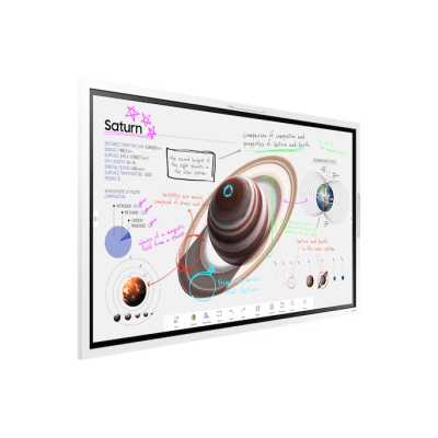 SAMSUNG ELECTRONICS - Pantalla Interactiva WM65FX 65" (165.1 cm) / Resolución 4K UHD 3840x2160 / Panel VA / Touch IR 20 Puntos / Pluma Pasiva Magnética / 4 Whiteboards Simultáneos / Audio 15W x 2CH / WiFi-Bluetooth / Tizen 9.0