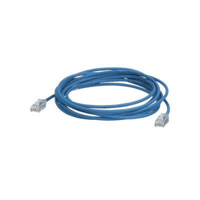 PANDUIT - Cable de Parcheo TX6, UTP Cat6, Diámetro Reducido (28AWG), Color Azul, 15.24 Metros (50 Pies)