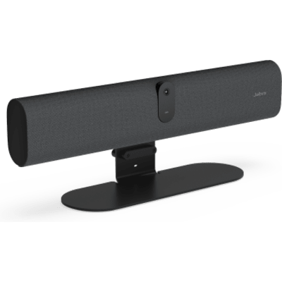 JABRA - Barra de Video Inteligente / 4K / Campo de Visión 120° Horizontal (132° Diagonal) / 6 Micrófonos / USB-C 3.2 Gen 1 / BYOD Plug and Play / Encuadre Inteligente con IA / Altavoz Dúplex Integrado