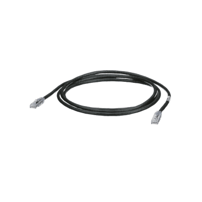PANDUIT - Cable de Parcheo TX6, UTP Cat6, 24 AWG, CM, Color Negro, 2.13 Metros (7 Pies)