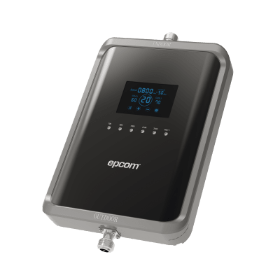 EPCOM - Kit Amplificador de Señal Celular 2G, 3G, 4G y 5G / Mejora llamadas convencionales y VoLTE / Amplifica señal de TELCEL, AT&T, MOVISTAR, BAIT,DiRi y más / Cubre hasta 300 m² con una antena y hasta 600 m² con 2 antenas.