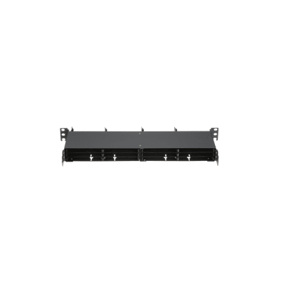 PANDUIT - Panel de Distribución de Fibra Óptica, Acepta 12 Cassettes HD Flex en 6 Espacios, Hasta 144 Fibras, 1 UR