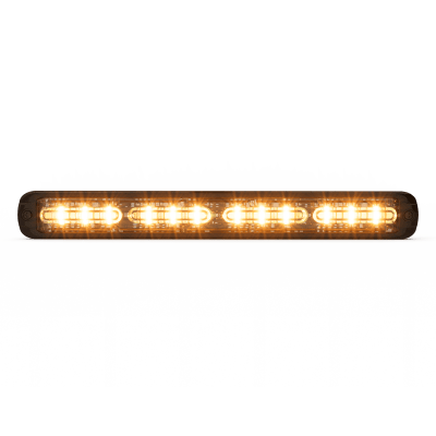 ECCO - Luz auxiliar Giga Thin 11¨ Quadcolor Rojo/Azul/Ambar/Blanco 48 LED Con funcionalidad de director de tráfico