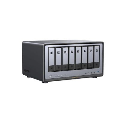 UGREEN - NAS UGREEN NASync DXP8800 Plus / Intel Core i5-1235U 10 Núcleos / 8 Bahías SATA + 2 M.2 NVMe / 2 Puertos 10GbE / Thunderbolt 4 / HDMI 8K / DDR5 Expandible 64GB / PCIe 4.0 x4