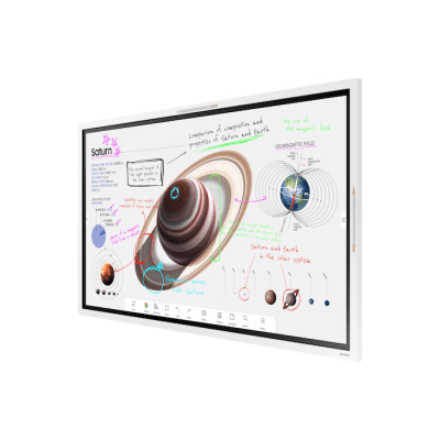 SAMSUNG ELECTRONICS - Pantalla Interactiva WM65FX 65" (165.1 cm) / Resolución 4K UHD 3840x2160 / Panel VA / Touch IR 20 Puntos / Pluma Pasiva Magnética / 4 Whiteboards Simultáneos / Audio 15W x 2CH / WiFi-Bluetooth / Tizen 9.0