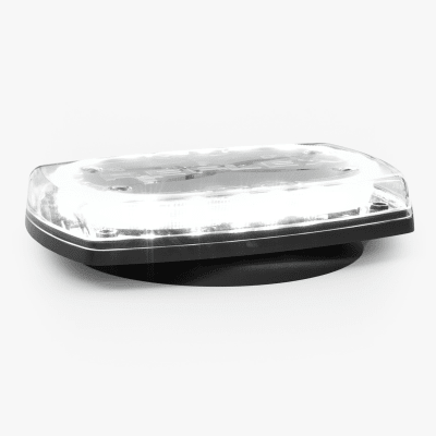 ECCO - Minibar LED / 10 Pulgadas / 48 LEDs / 91 Patrones de Destello / 12-24 VDC / Base Magnética / Lente Transparente