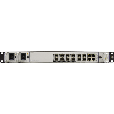 HUAWEI - OLT GPON OptiXAccess 8 Puertos con Módulos C+, 4 Puertos Uplink (10GE/GE), Hasta 1024 ONTs, 2 Fuentes de Alimentación AC, 1 UR