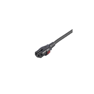 PANDUIT - Cable de Alimentación Eléctrica Con Bloqueo Doble de Seguridad, de IEC C14 a IEC C13, 4 ft. de Largo, Color Negro, Paquete de 10 Piezas