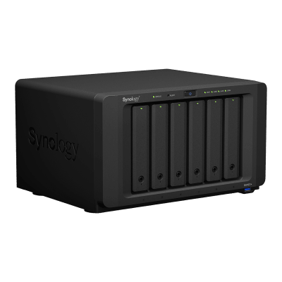 SYNOLOGY - NAS Synology DiskStation DS1621+ | 6 Bahías | Procesador AMD Ryzen V1500B | 4 GB DDR4 ECC | Expansión Hasta 16 Bahías | 2 Ranuras M.2 NVMe | Puerto 10GbE RJ-45 | Compatibilidad RAID | Btrfs | Virtualización | Caché SSD.