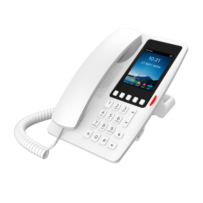 FANVIL - Teléfono IP Wi-Fi Hotelero con PoE, Puerto USB de Carga y Pantalla LCD de 3.5"
