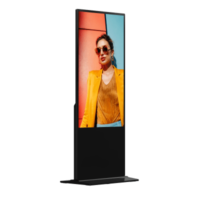 HIKVISION - Pantalla Táctil de 55" 4K para Publicidad Digital / Base para Piso (Tótem) / Gestión de Contenido y Control Centralizado