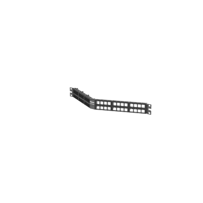 PANDUIT - Panel de Parcheo Modular Keystone (Sin Conectores), Angulado, de 48 Puertos, 1UR